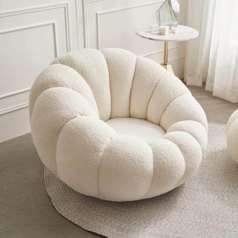 Poltrona Lounge - Sofa Plush Moderno forma de Dona, Ostra de muebles kaiu home colombia color beige